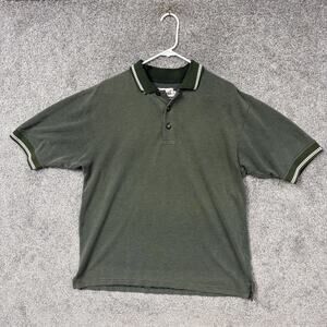 American Team Sports Pro Celebrity Polo Shirt Mens L Green Golf Preppy Normcore